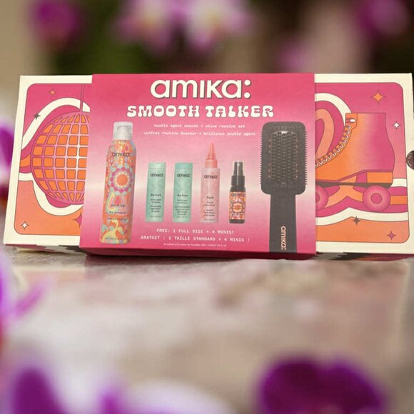 Amika Blowout Buffet Blow Dryer Brush Perk Up Wizard Kure Shampoo Conditioner - Picture 1 of 3